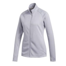 Dámská golfová bunda Adidas Textured Layer Ladies grey Oblečení
