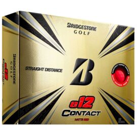 Bridgestone E12 Contact 12-pack barevné golfové míčky Vánoční akce