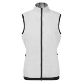 dámská oboustranná golfová vesta footjoy insulated reversible vest white/black