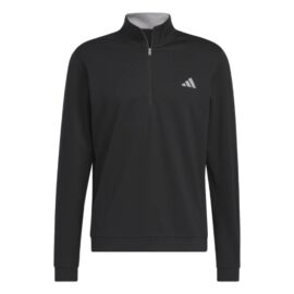 pánská golfová mikina adidas elevated 1/4 zip black