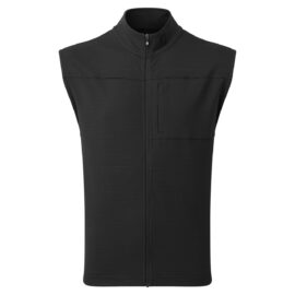 pánská golfová vesta footjoy ottoman knit vest black