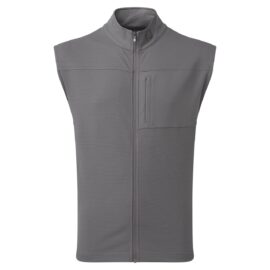 pánská golfová vesta footjoy ottoman knit vest grey