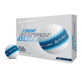 taylor made tour response stripe blue 12 pack golfové míčky